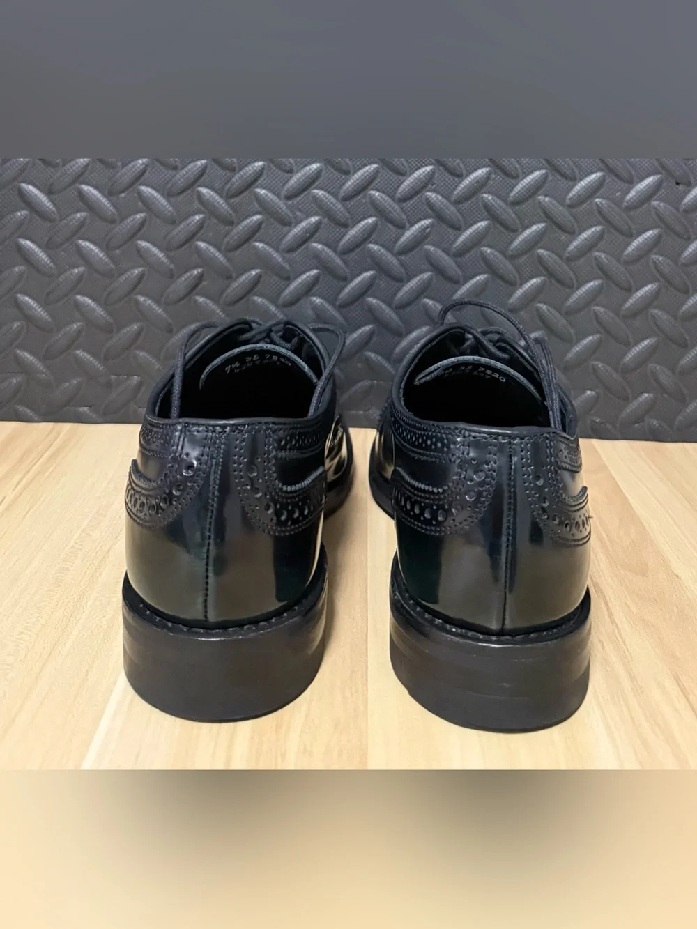 Allen Edmonds Strandmok Cap Toe Oxfords Dainite Sole Black Green Mens Size 7.5